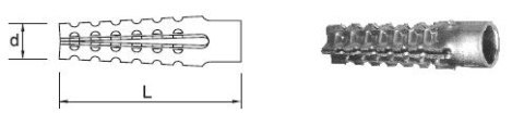 KOŁEK METALOWY DO GAZOBETONU 6*32MM KOŁEK METALOWY DO GAZOBETONU 6*32MM
