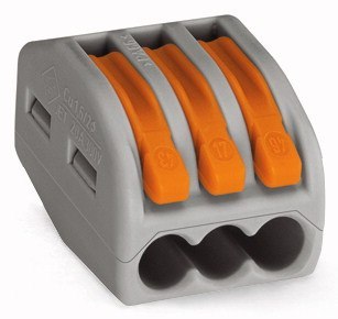 SZYBKOZŁĄCZKA 3X0,08-4MM2 Z DŹWIGNIĄ ZWALNIAJĄCĄ 222-413 SZYBKOZŁĄCZKA 3X0,08-4MM2 Z DŹWIGNIĄ ZWALNIAJĄCĄ 222-413