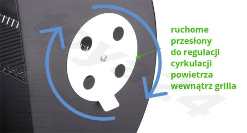 GRILL OGRODOWY Z POKRYWĄ, RUSZT 71CM. GRILL OGRODOWY Z POKRYWĄ, RUSZT 71CM.