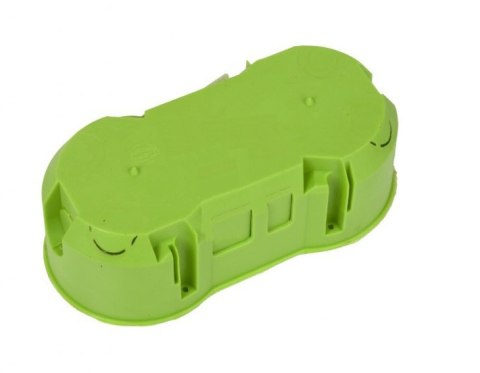 PUSZKA PODTYNKOWA PODWÓJNA 60MM ZIELONA PUSZKA PODTYNKOWA PODWÓJNA 60MM ZIELONA