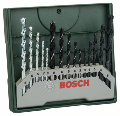 ZESTAW WIERTEŁ DO DREWNA,METALU,BETONU X-LINE 15PC ZESTAW WIERTEŁ DO DREWNA,METALU,BETONU X-LINE 15PC