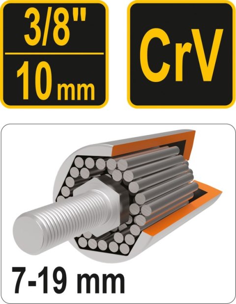 NASADKA UNIWERSALNA 3/8'' 7-19MM NASADKA UNIWERSALNA 3/8'' 7-19MM