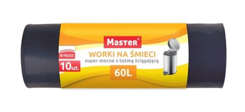 WORKI NA ODPADY HD 60L Z TAŚMĄ ŚCIĄGAJĄCĄ - SUPER MOCNE WORKI NA ODPADY HD 60L Z TAŚMĄ ŚCIĄGAJĄCĄ - SUPER MOCNE