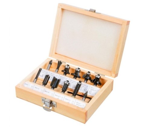 FREZY WIDIOWE, TRZPIEŃ 6MM, ZESTAW 12SZT. FREZY WIDIOWE, TRZPIEŃ 6MM, ZESTAW 12SZT.