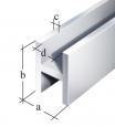 PROFIL H ALUMINIOWY ANODOWY 1000X9,1X12X1,3,S.6,5 PROFIL H ALUMINIOWY ANODOWY 1000X9,1X12X1,3,S.6,5