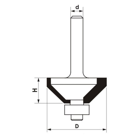 FREZ TRZPIENIOWY CNC PREMIUM FAZUJĄCY 44.4*22.2*12 45ST