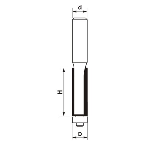 FREZ TRZPIENIOWY CNC PREMIUM PROSTY DWUPŁYTKOWY 12.7*50.8*12 FREZ TRZPIENIOWY CNC PREMIUM PROSTY DWUPŁYTKOWY 12.7*50.8*12