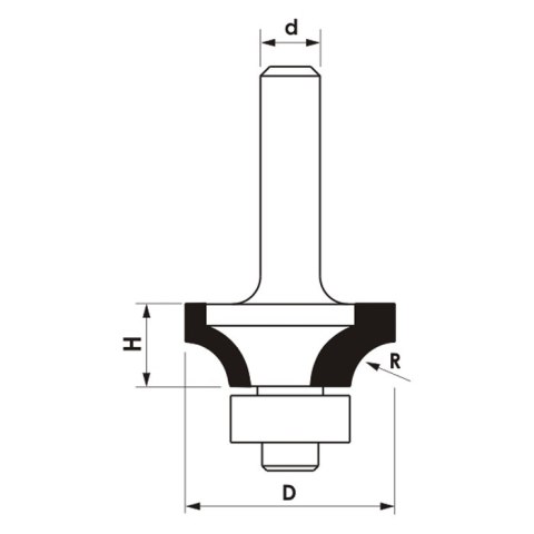 FREZ TRZPIENIOWY CNC PREMIUM ZAOKRĄGLAJĄCY 31.7*16*12 FREZ TRZPIENIOWY CNC PREMIUM ZAOKRĄGLAJĄCY 31.7*16*12