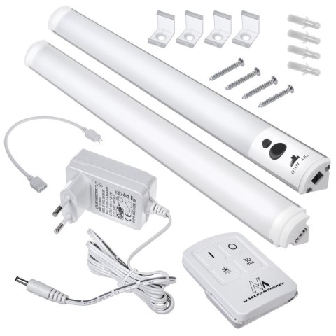 Podszafkowa lampa LED Maclean, liniowa, zestaw 2 moduły z pilotem i zasilaczem, max 4 moduły na jednym zasilaczu, MCE245