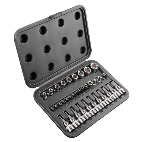 BIT, GROT, KOŃCÓWKA TORX 3/8 ZESTAW 34SZT BIT, GROT, KOŃCÓWKA TORX 3/8 ZESTAW 34SZT
