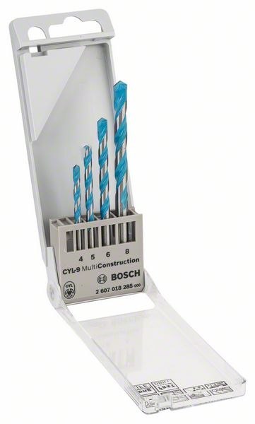 ZESTAW WIERTEŁ MULTICONSTRUCTION 4,5,6,8MM ZESTAW WIERTEŁ MULTICONSTRUCTION 4,5,6,8MM