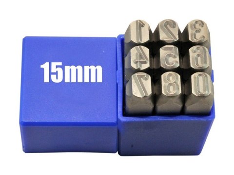 KOMPLET ZNACZNIKÓW CYFRY STANDARD 15MM KOMPLET ZNACZNIKÓW CYFRY STANDARD 15MM