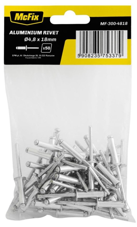 NITY ALUMINIOWE OP-50SZT 4.0*16MM NITY ALUMINIOWE OP-50SZT 4.0*16MM