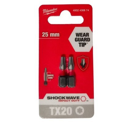 BIT, GROT, KOŃCÓWKA TORX TX20 25MM 2 SZT. BIT, GROT, KOŃCÓWKA TORX TX20 25MM 2 SZT.