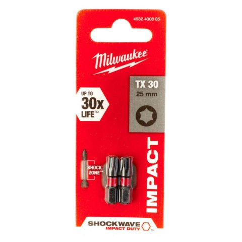 BIT, GROT, KOŃCÓWKA TORX TX30 25MM 2 SZT. BIT, GROT, KOŃCÓWKA TORX TX30 25MM 2 SZT.
