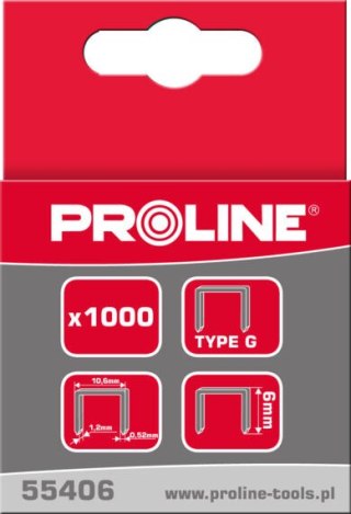 Zszywki typ g/11, 14mm, 10,6*1,2mm, 1000 szt, proline