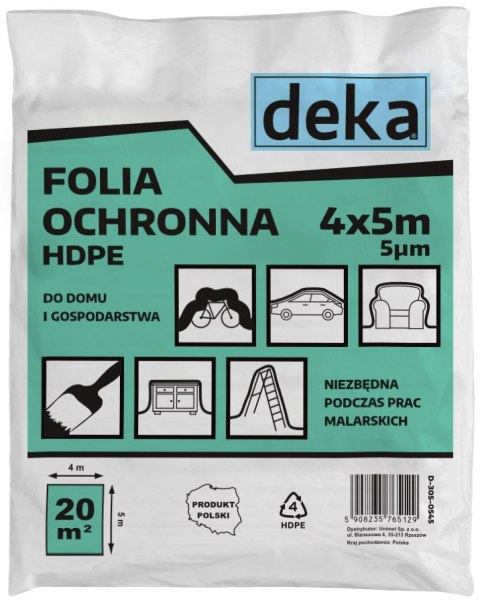FOLIA OCHRONNA HDPE 4X5 MG 0,005 FOLIA OCHRONNA HDPE 4X5 MG 0,005