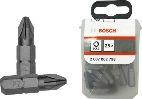 BIT, GROT, KOŃCÓWKA PZ2 25MM EXH 25PCS BIT, GROT, KOŃCÓWKA PZ2 25MM EXH 25PCS
