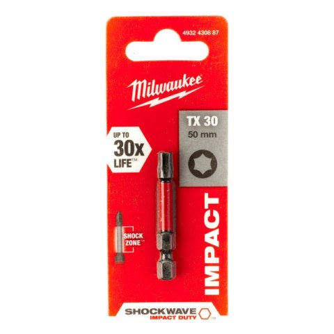 BIT, GROT, KOŃCÓWKA TORX TX30 50MM BIT, GROT, KOŃCÓWKA TORX TX30 50MM