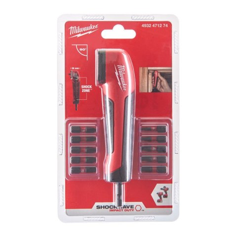 KOŃCÓWKA KĄTOWA 1/4'' + BITY KOŃCÓWKA KĄTOWA 1/4'' + BITY