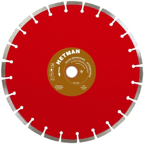 TARCZA DIAMENTOWA SEGMENTOWA HETMAN 250MM TARCZA DIAMENTOWA SEGMENTOWA HETMAN 250MM