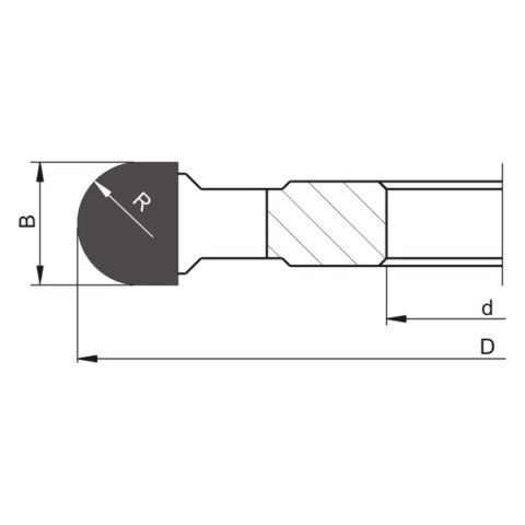 FREZ PÓŁOKRĄGŁY WYPUKŁY 125*30*24/R=12/4Z FREZ PÓŁOKRĄGŁY WYPUKŁY 125*30*24/R=12/4Z