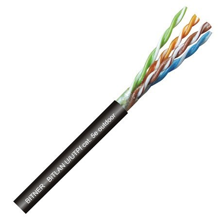 KABEL TELEINFORMATYCZNY EKRA U/UTPF 4X2X0,5MM2 ŻELOWY CZARNY KABEL TELEINFORMATYCZNY EKRA U/UTPF 4X2X0,5MM2 ŻELOWY CZARNY