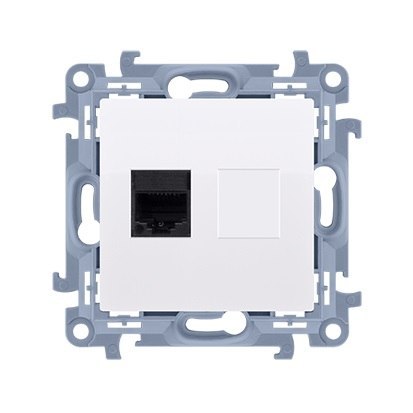 SIMON 10 GNIAZDO KOMPUTERA RJ45 POJEDYŃCZE KAT 5E BIAŁE SIMON 10 GNIAZDO KOMPUTERA RJ45 POJEDYŃCZE KAT 5E BIAŁE