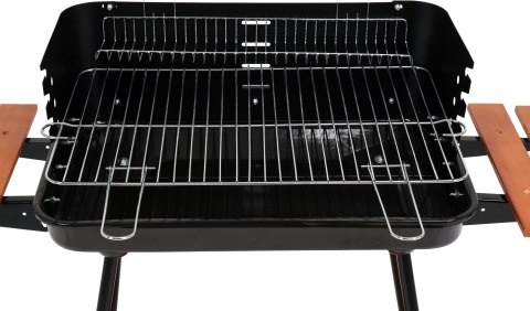 GRILL WĘGLOWY Z PÓŁKAMI, RUSZT 53*33CM GRILL WĘGLOWY Z PÓŁKAMI, RUSZT 53*33CM