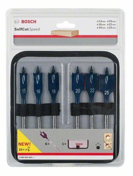ZESTAW WIERTEŁ 6-SZT SELF CUT SPEED 13,16,19,20,22,25 ZESTAW WIERTEŁ 6-SZT SELF CUT SPEED 13,16,19,20,22,25