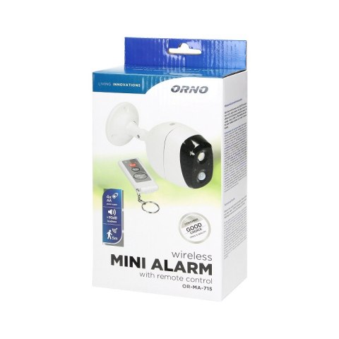 MINI ALARM IP44 Z CZUJNIKIEM RUCHU, STEROWANY PILOTEM MINI ALARM IP44 Z CZUJNIKIEM RUCHU, STEROWANY PILOTEM