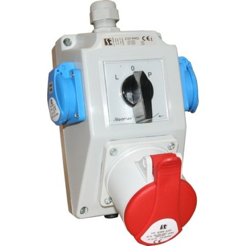ZESTAW INSTALACYJNY Z GNIAZDEM IP44 32A 3P+N+PE 2*2P+PE ZESTAW INSTALACYJNY Z GNIAZDEM IP44 32A 3P+N+PE 2*2P+PE