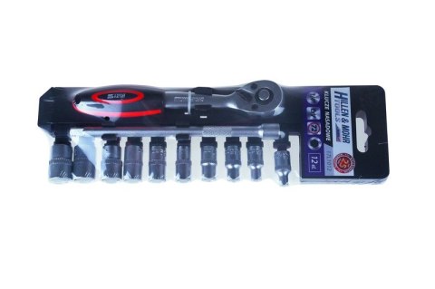 ZESTAW KLUCZY NASADOWYCH 1/4'' 12 ELEMENTÓW ZESTAW KLUCZY NASADOWYCH 1/4'' 12 ELEMENTÓW