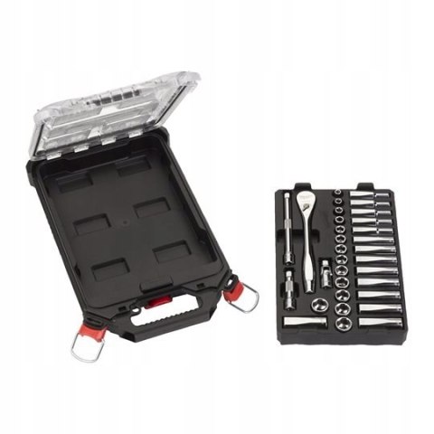 ZESTAW NASADEK 3/8'' Z GRZECHOTKĄ 32 EL. ZESTAW NASADEK 3/8'' Z GRZECHOTKĄ 32 EL.