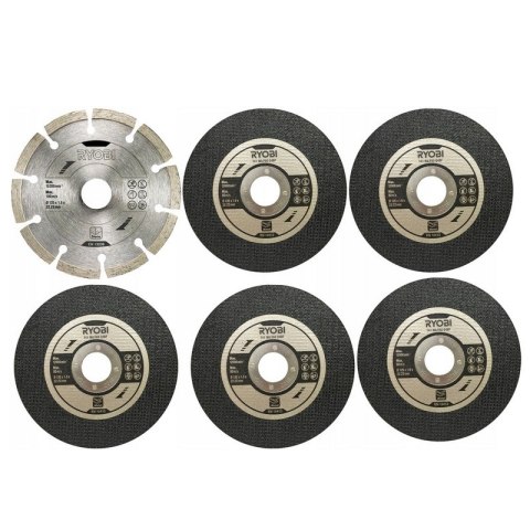 ZESTAW TARCZ SZLIFIERSKICH 125MM RAK6AGD125 6 EL. ZESTAW TARCZ SZLIFIERSKICH 125MM RAK6AGD125 6 EL.