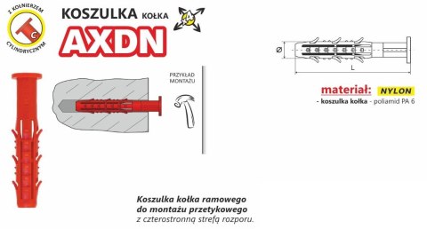 KOSZULKA RAMOWA WSZECHSTRONNA AXDN 10*110MM NYLON KOSZULKA RAMOWA WSZECHSTRONNA AXDN 10*110MM NYLON