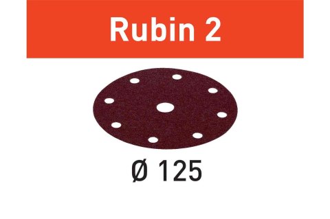 KRĄŻKI ŚCIERNE RUBIN2 STF D125/8 P180 RU2/50