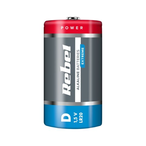 Baterie alkaliczne REBEL EXTREME LR20 2szt/bl. Baterie alkaliczne REBEL EXTREME LR20 2szt/bl.