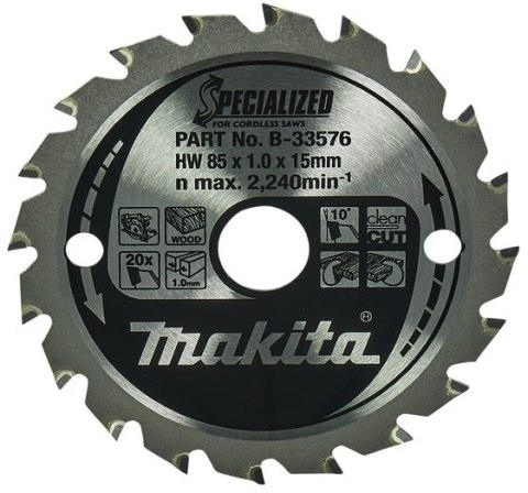 PIŁA SPIEKOWA SPECJALIZED 85*15/20Z