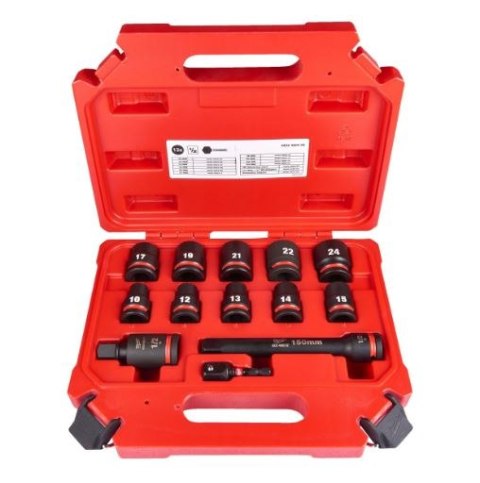 ZESTAW NASADEK UDAROWYCH SHOCKWAVE 1/2'' 13 EL. ZESTAW NASADEK UDAROWYCH SHOCKWAVE 1/2'' 13 EL.