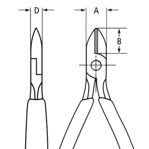 SZCZYPCE TNĄCE BOCZNE DLA ELEKTRONIKÓW 125MM SZCZYPCE TNĄCE BOCZNE DLA ELEKTRONIKÓW 125MM