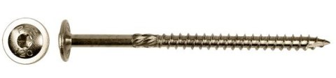 WKRĘT DO DREWNA Z KOŁNIERZEM NA TORX NIERDZEWNYA2 8*200MMT40 WKRĘT DO DREWNA Z KOŁNIERZEM NA TORX NIERDZEWNYA2 8*200MMT40