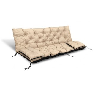 ZESTAW OGRODOWY 150x60x50CM + 2 PODUSZKI 42X42 CM BEŻOWY
