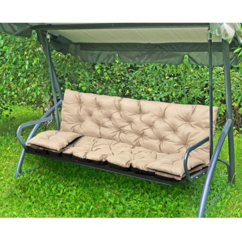 ZESTAW OGRODOWY 150x60x50CM + 2 PODUSZKI 42X42 CM BEŻOWY ZESTAW OGRODOWY 150x60x50CM + 2 PODUSZKI 42X42 CM BEŻOWY