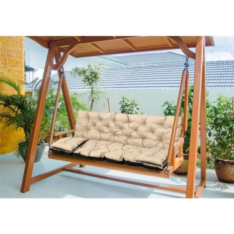 ZESTAW OGRODOWY 150x60x50CM + 2 PODUSZKI 42X42 CM BEŻOWY ZESTAW OGRODOWY 150x60x50CM + 2 PODUSZKI 42X42 CM BEŻOWY