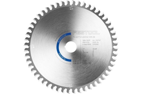 TARCZA PILARSKA ALUMINIUM/PLASTICS HW 168*1.8*20 F/FA 52