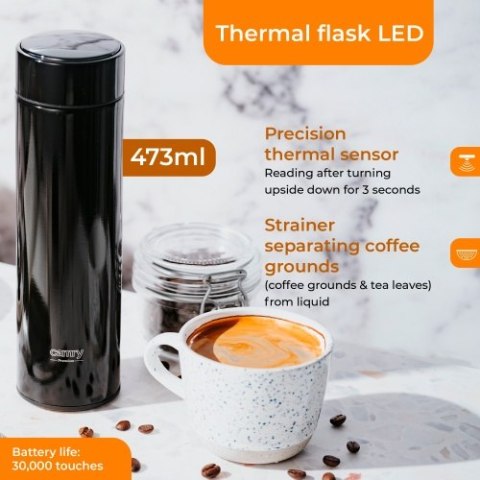 CR 4507bk Termos led 473ml czarny