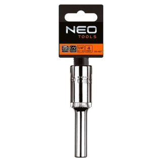 Nasadka sześciokątna długa 1/4", 4 mm