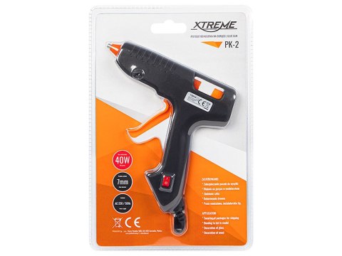 14-206# Pistolet do kleju 7mm 40w pk-2 xtreme 14-206# Pistolet do kleju 7mm 40w pk-2 xtreme