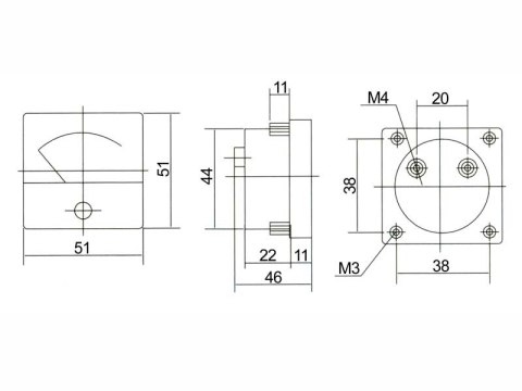 51-210# Miernik analogowy voltomierz kwadrat 10v 51-210# Miernik analogowy voltomierz kwadrat 10v